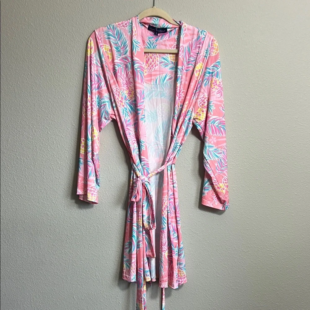 Simply Southern Floral Pink Women's Robe and Nightgown Set NWT Large - Picture 7 of 12